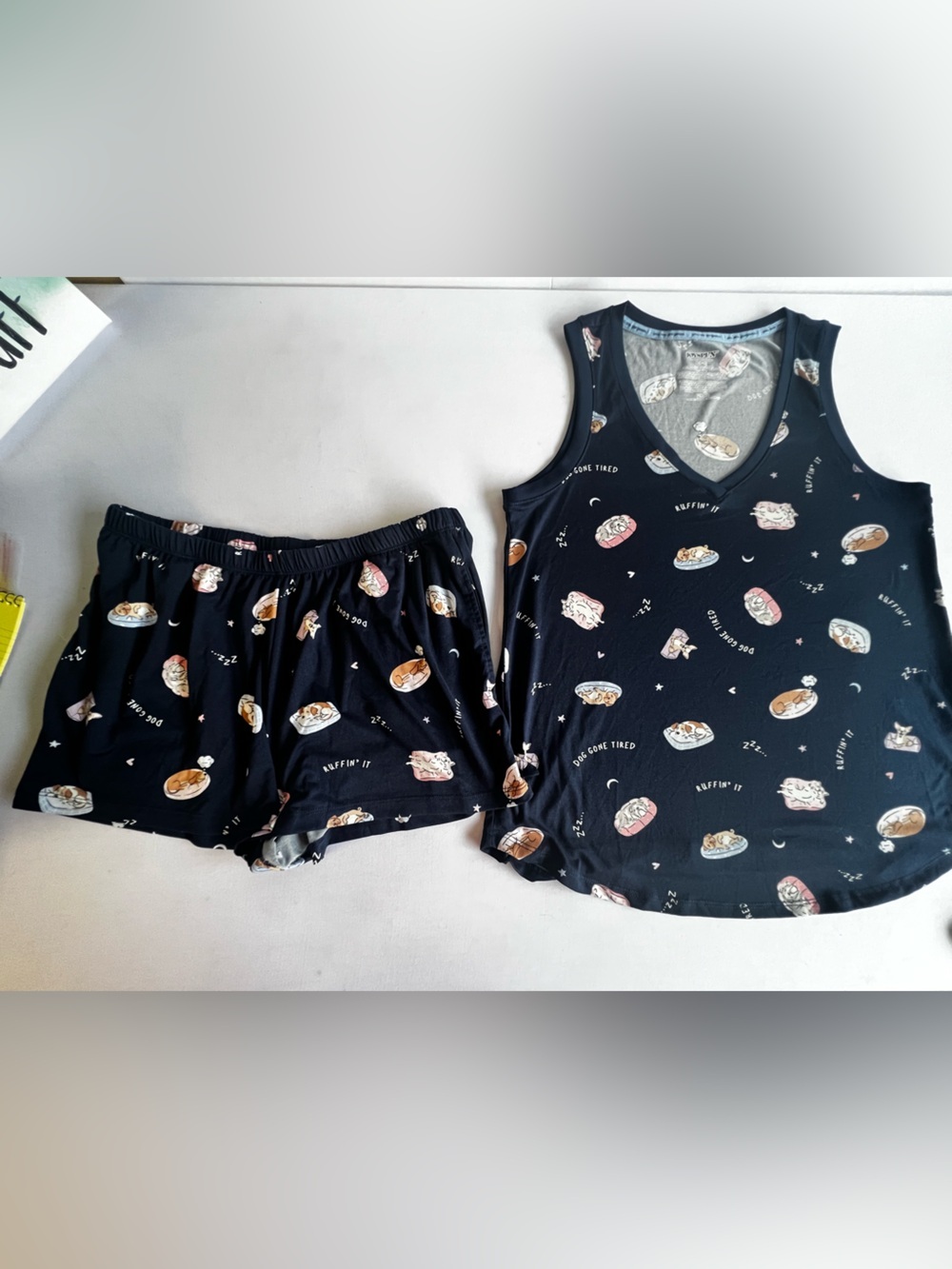 JOYSPUN SLEEVELESS V NECK SHORT PJ SET. SIZE MEDIUM (8-10) DREAMY SOFT PJ’S